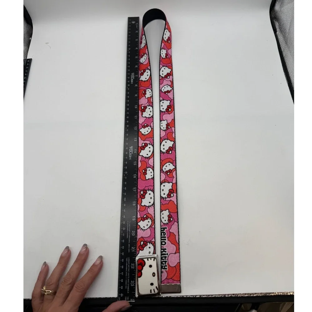 Buckle-Down Hello Kitty Pink Camo Belt Flip top Buckle Y2K USA Sanrio one size